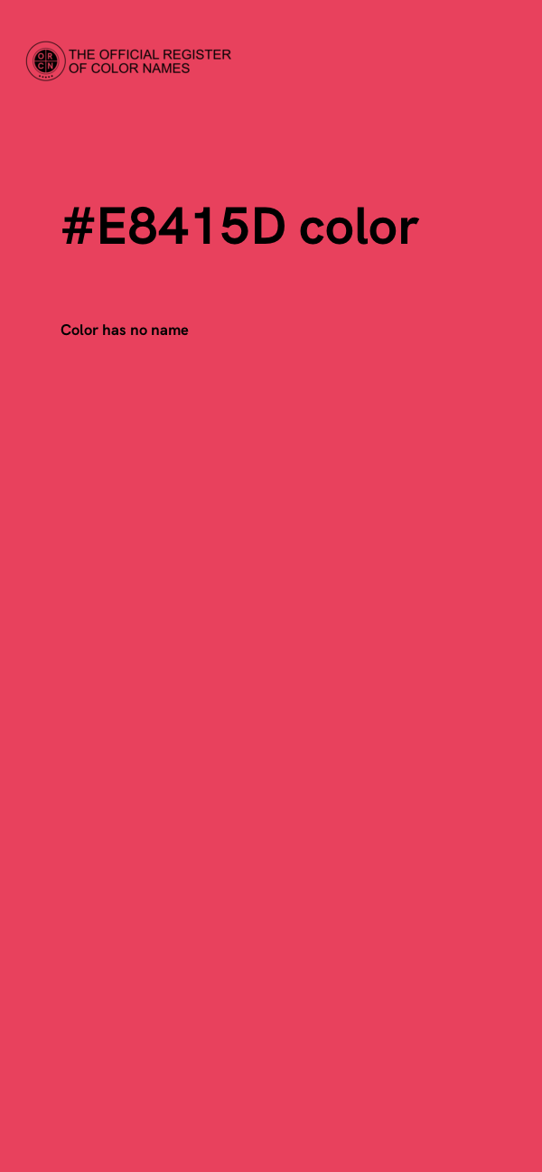 #E8415D color image