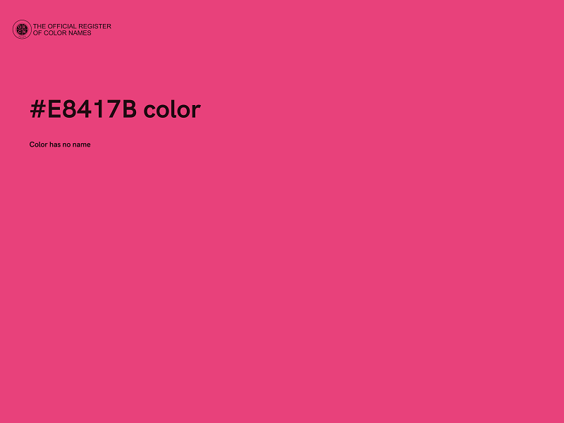 #E8417B color image