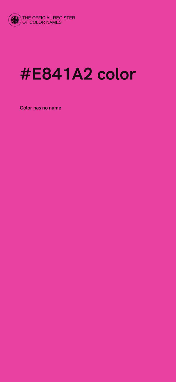 #E841A2 color image