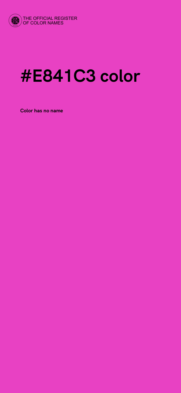 #E841C3 color image
