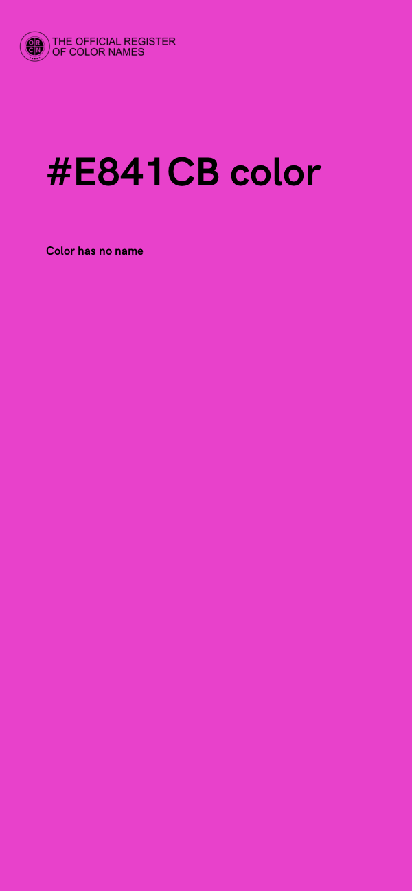 #E841CB color image
