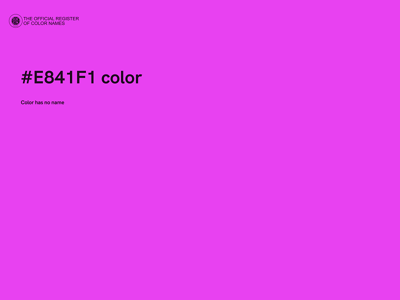 #E841F1 color image