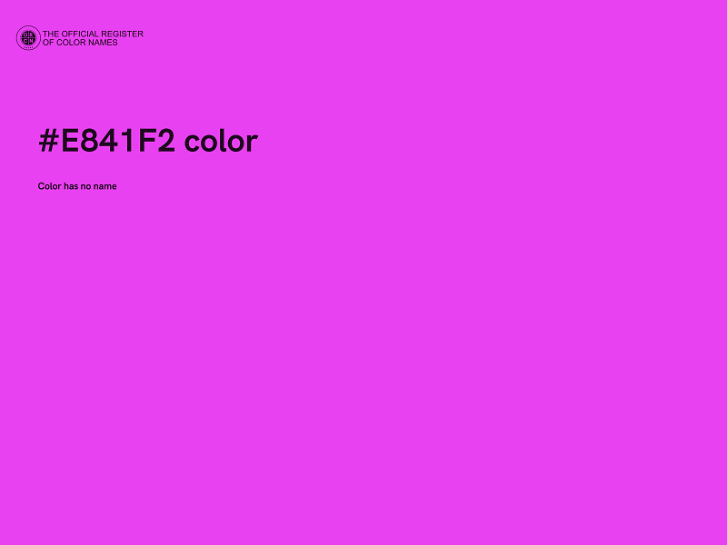 #E841F2 color image