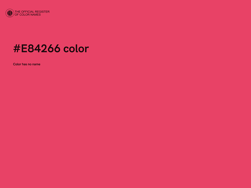 #E84266 color image