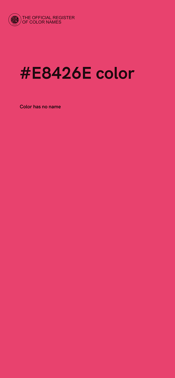 #E8426E color image