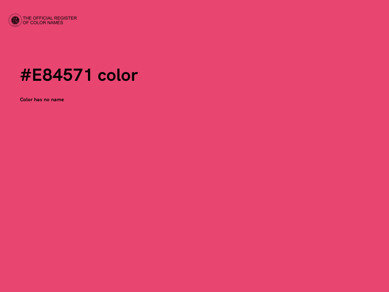 #E84571 color image