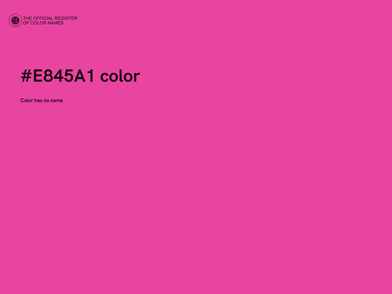 #E845A1 color image