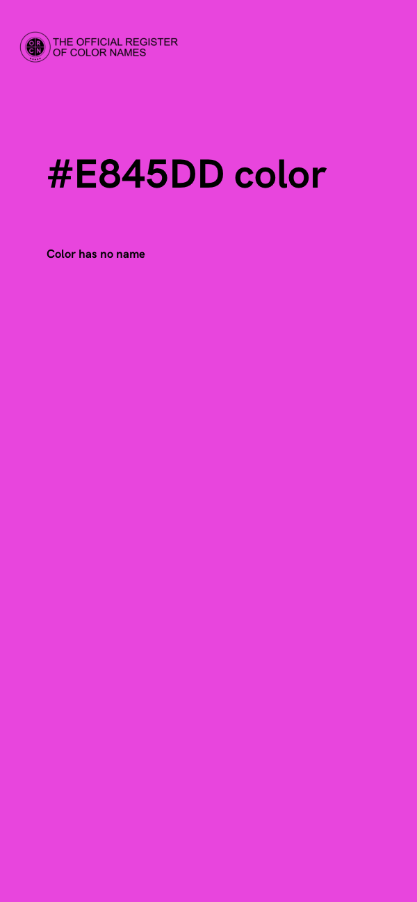 #E845DD color image