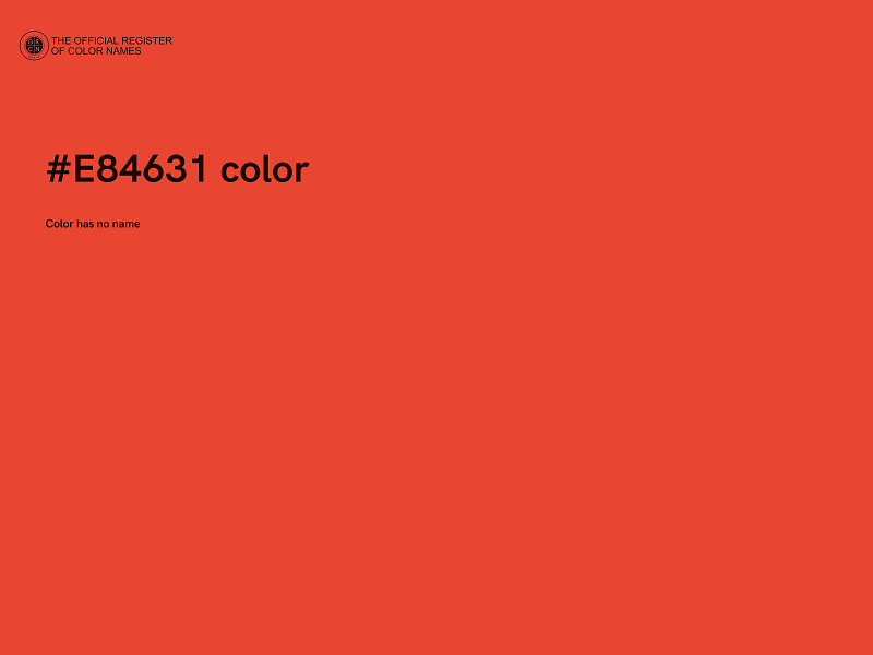 #E84631 color image