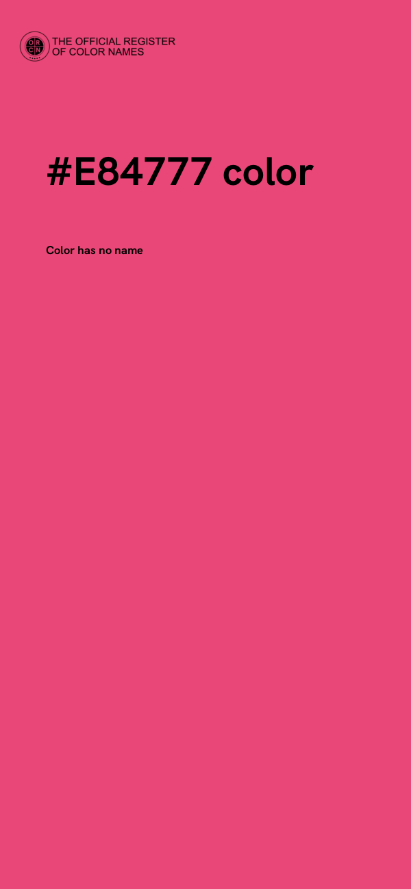 #E84777 color image