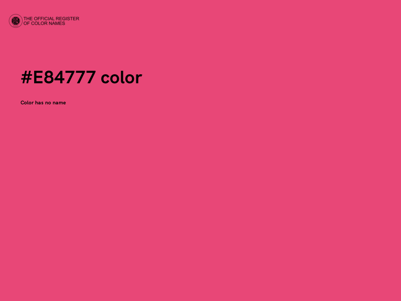 #E84777 color image