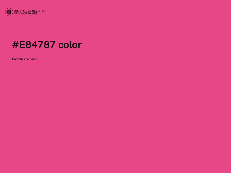 #E84787 color image