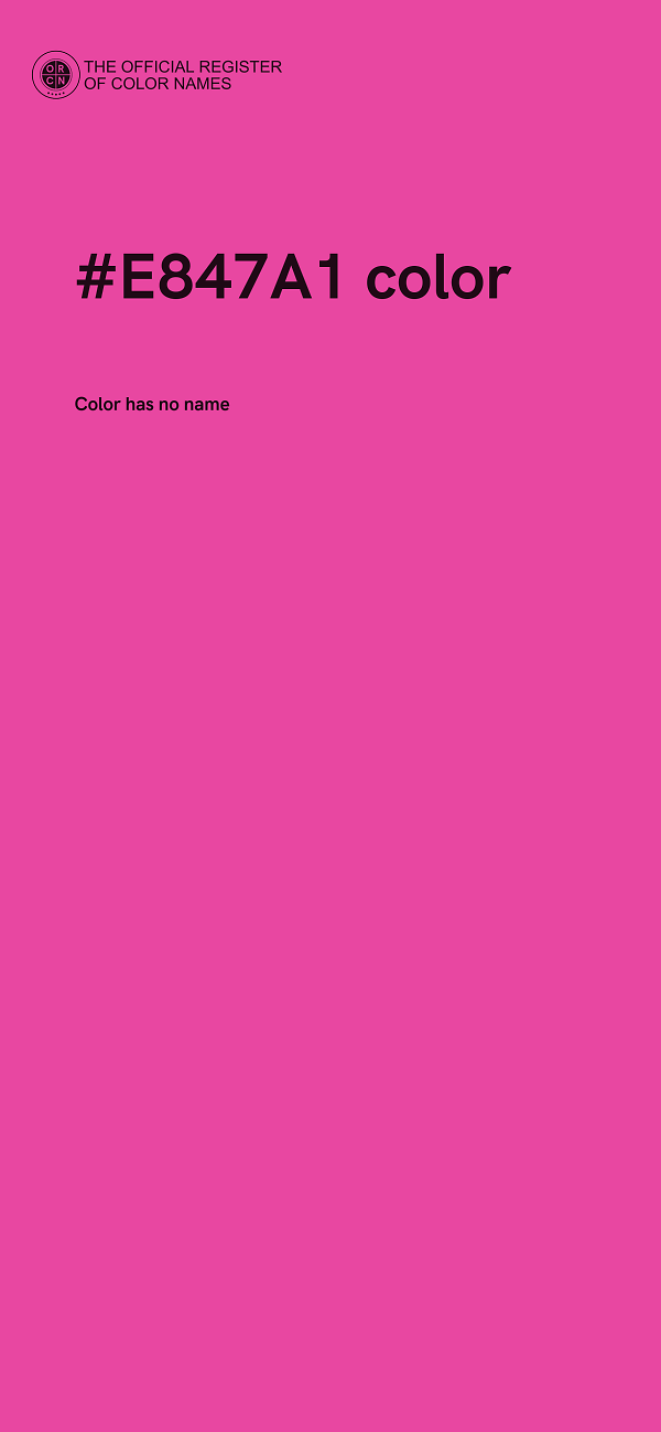 #E847A1 color image