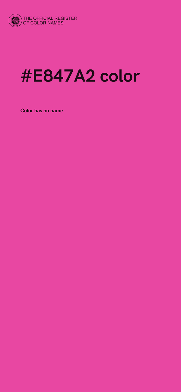 #E847A2 color image