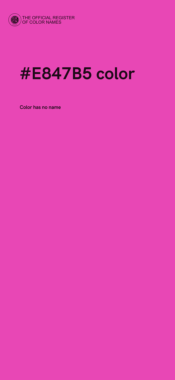 #E847B5 color image
