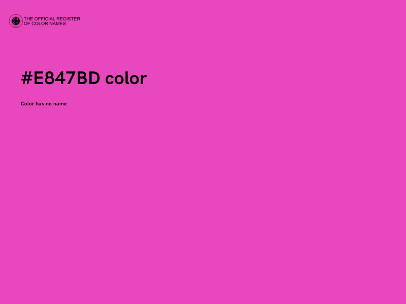 #E847BD color image