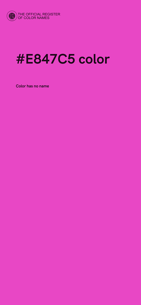 #E847C5 color image