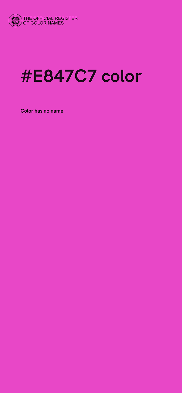 #E847C7 color image