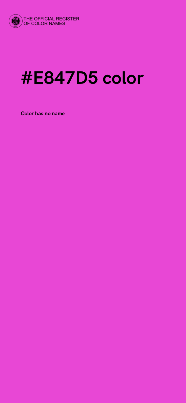 #E847D5 color image