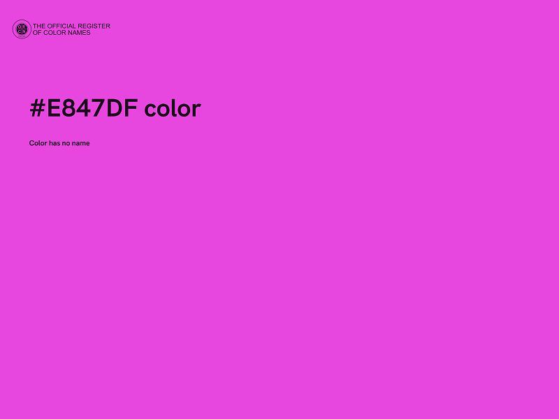 #E847DF color image