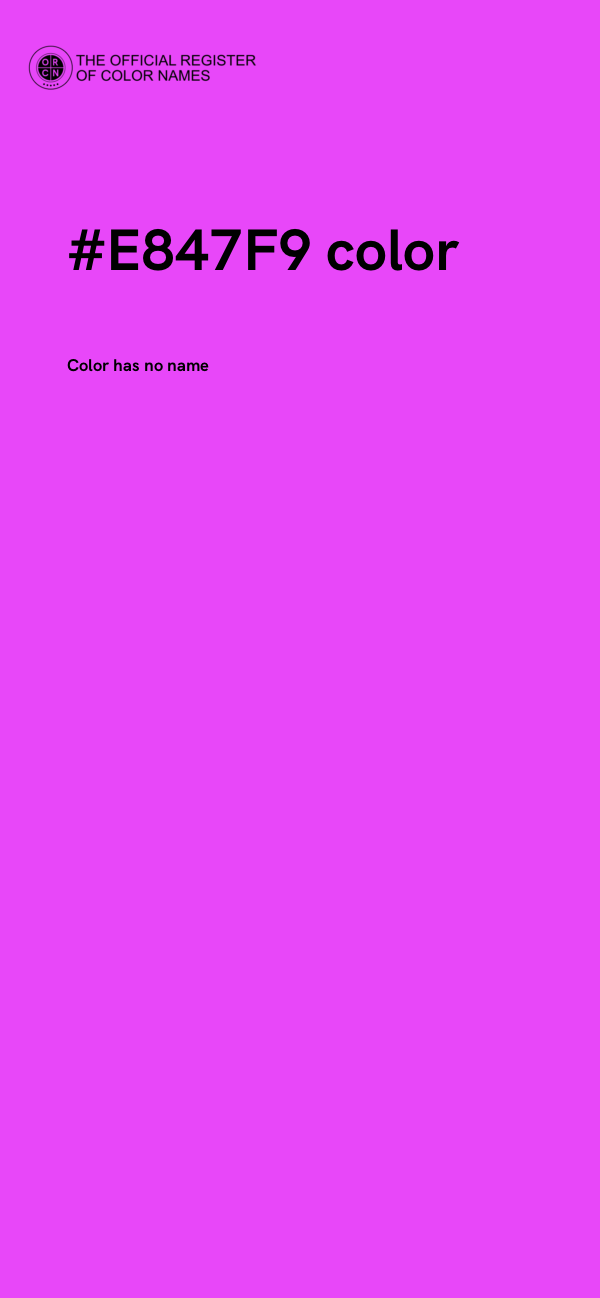 #E847F9 color image