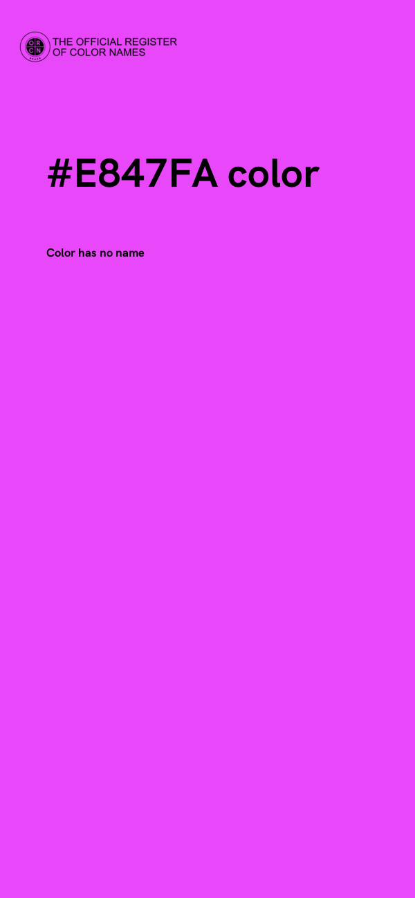 #E847FA color image