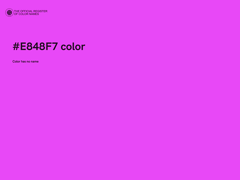 #E848F7 color image