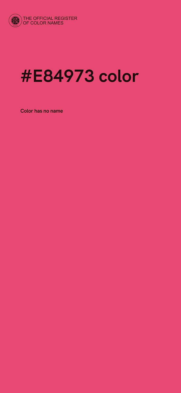 #E84973 color image
