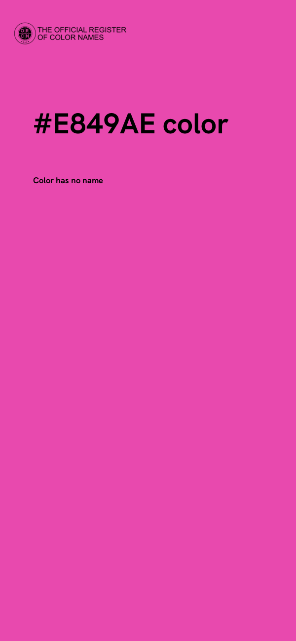 #E849AE color image