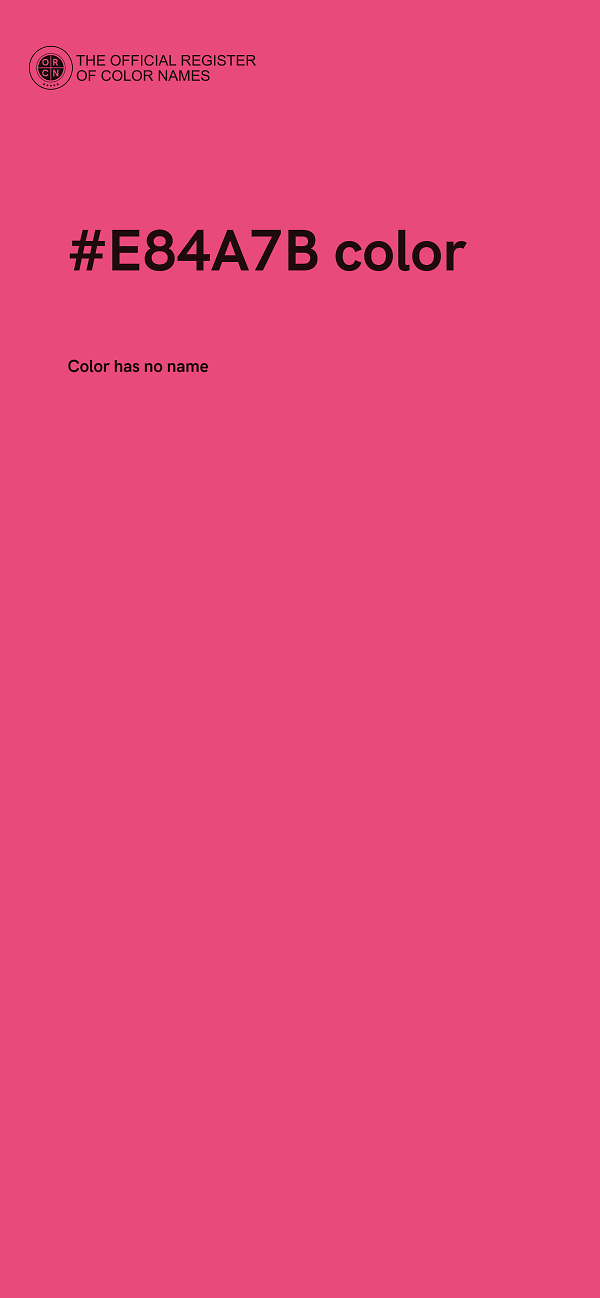 #E84A7B color image