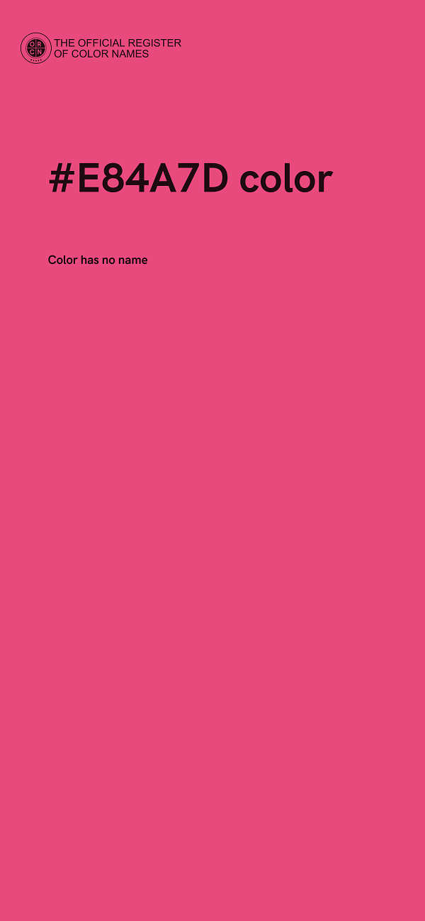 #E84A7D color image