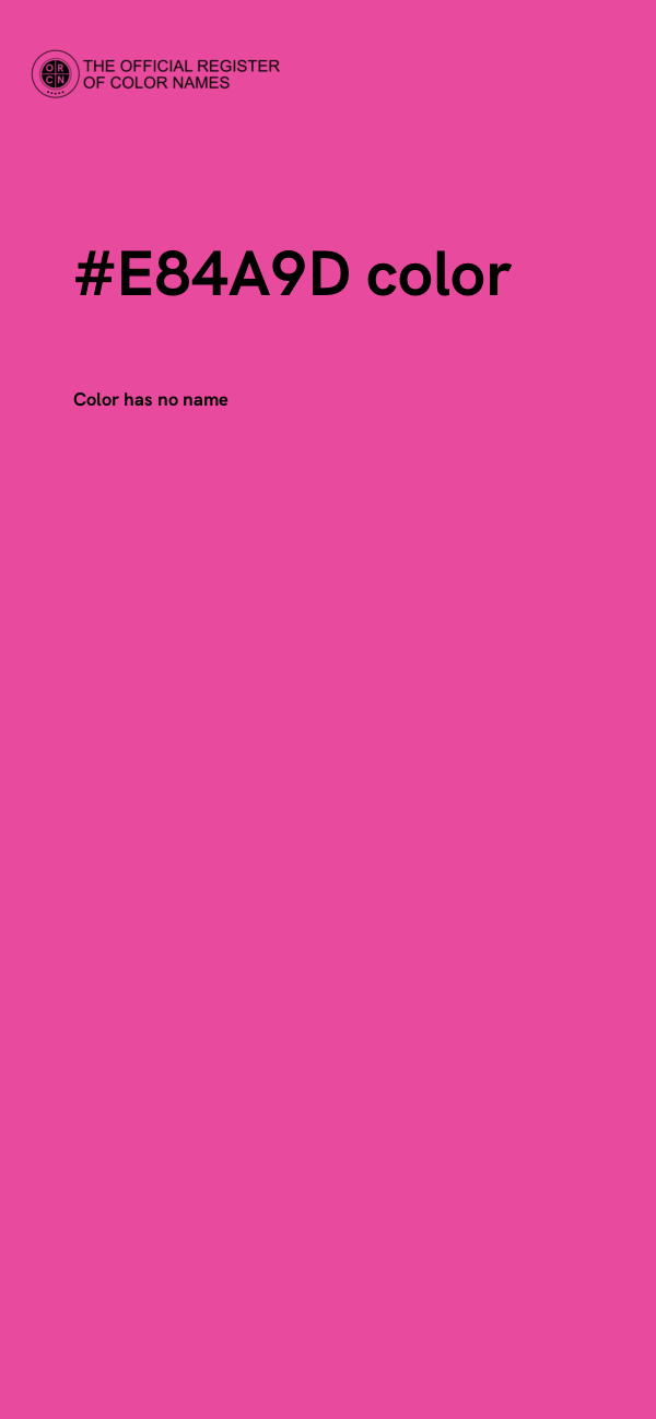 #E84A9D color image