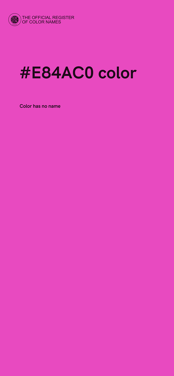 #E84AC0 color image