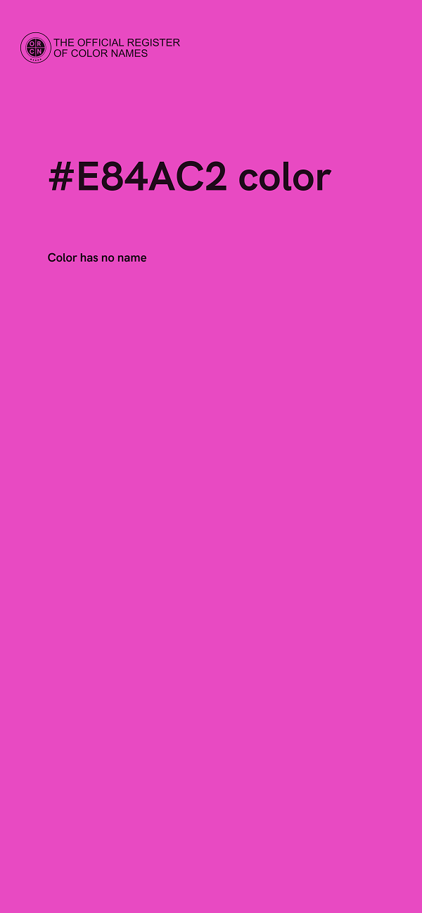 #E84AC2 color image