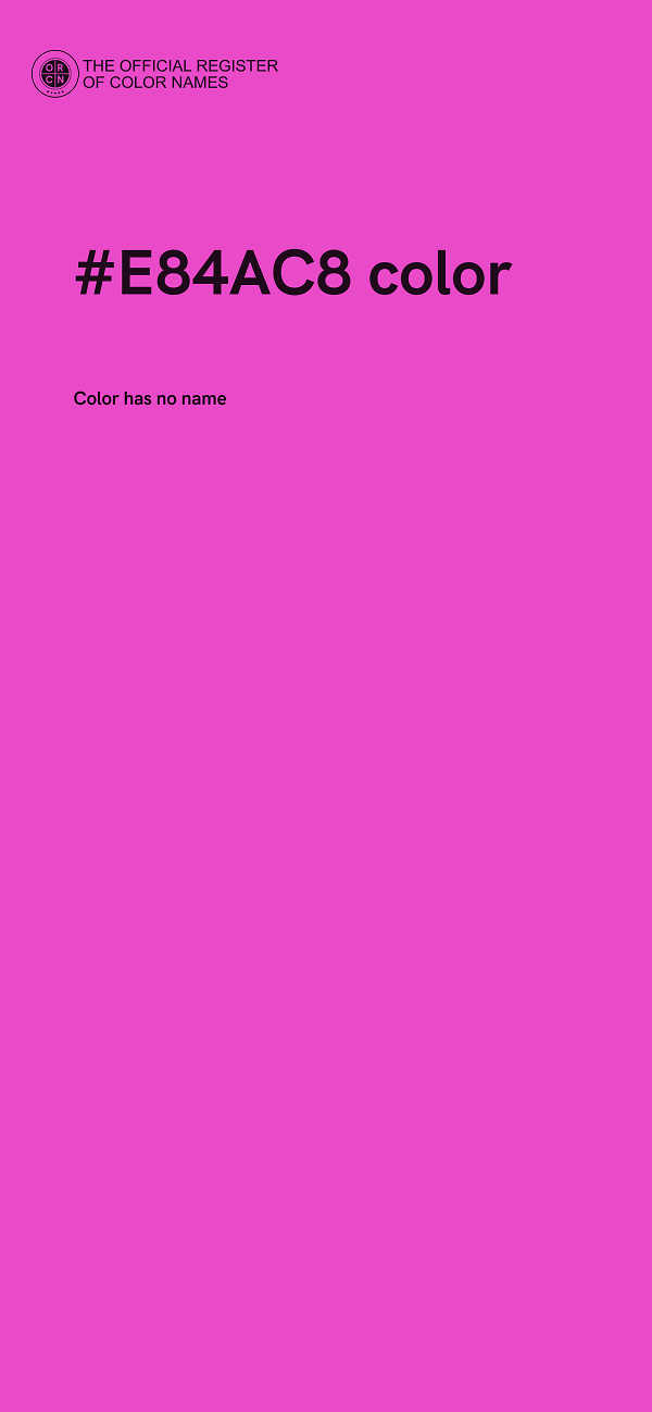 #E84AC8 color image