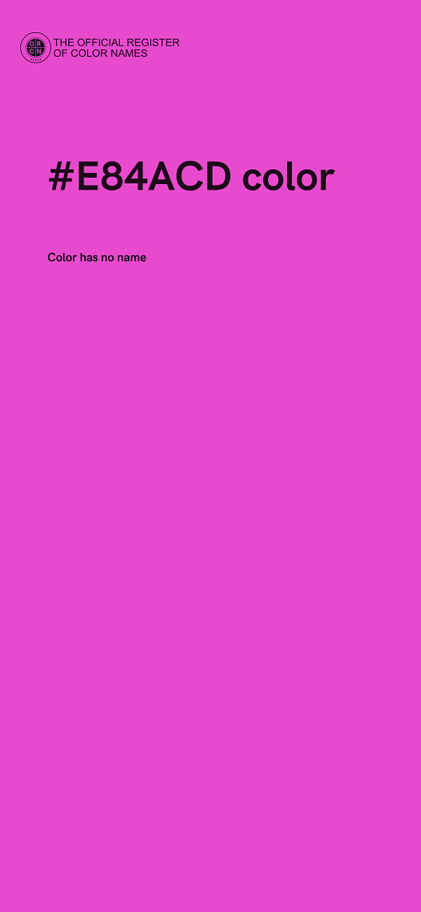 #E84ACD color image