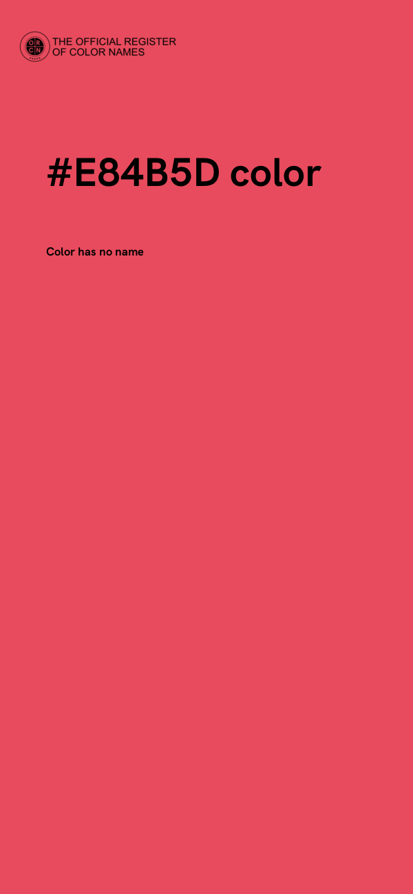 #E84B5D color image