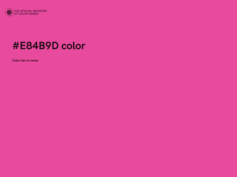 #E84B9D color image