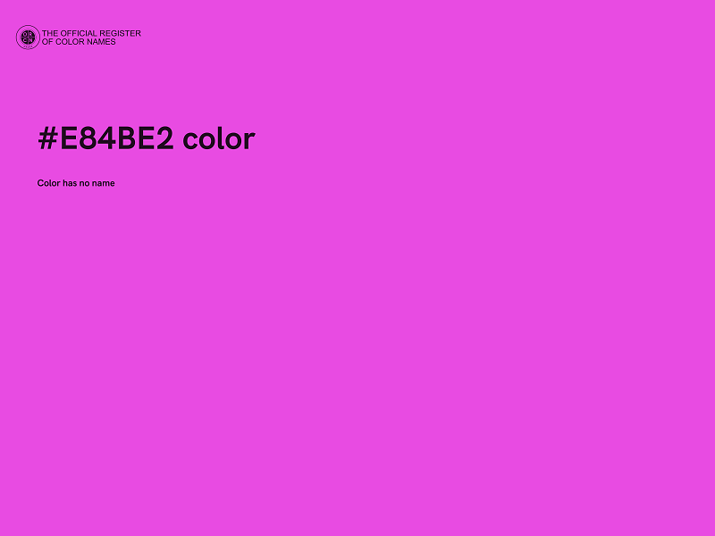 #E84BE2 color image