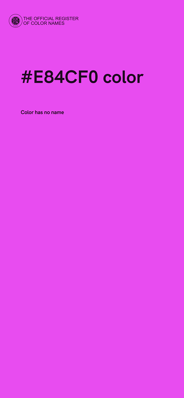 #E84CF0 color image