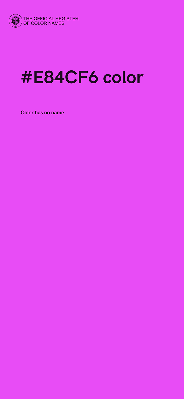 #E84CF6 color image