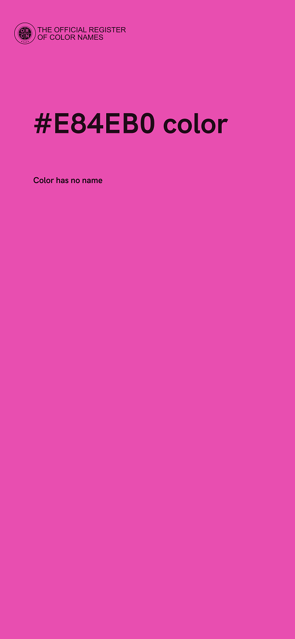 #E84EB0 color image