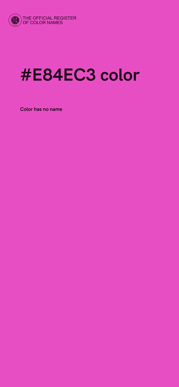 #E84EC3 color image