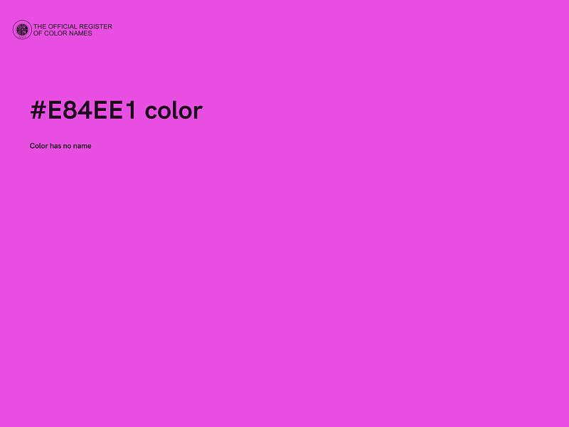 #E84EE1 color image