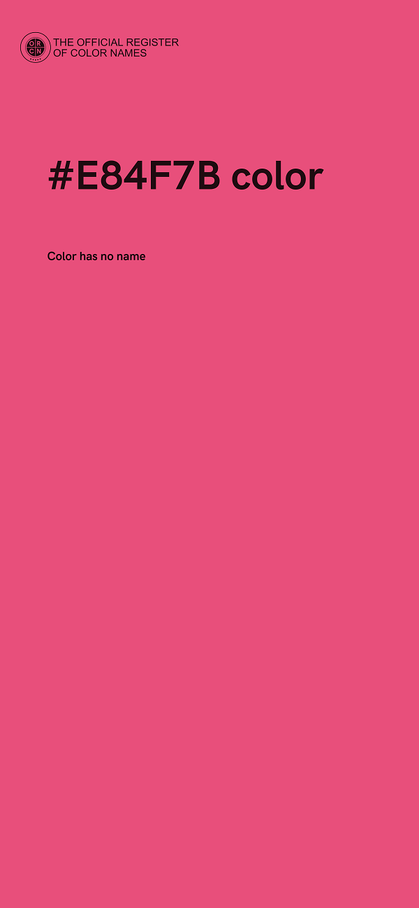 #E84F7B color image