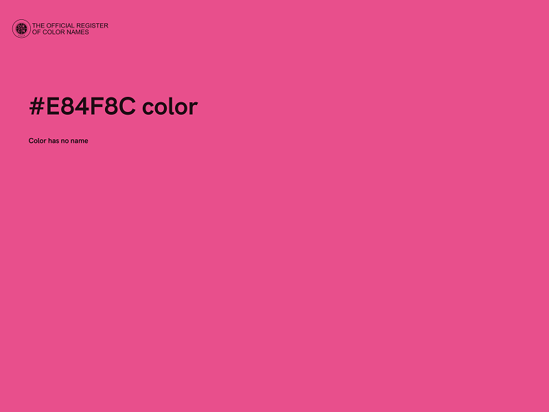#E84F8C color image