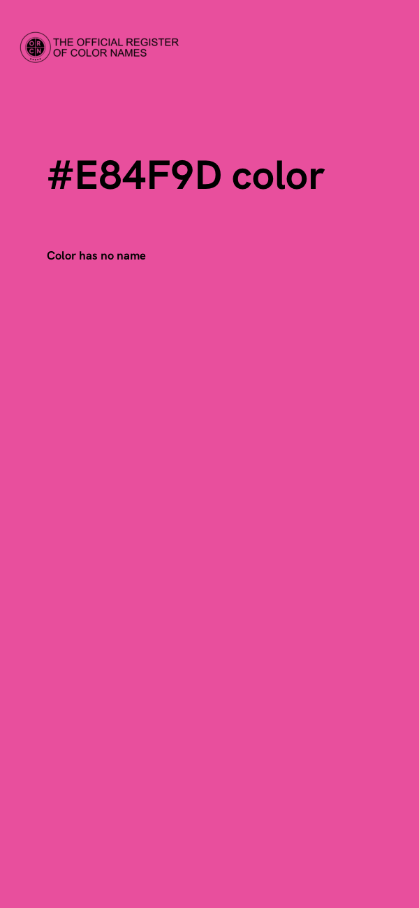 #E84F9D color image