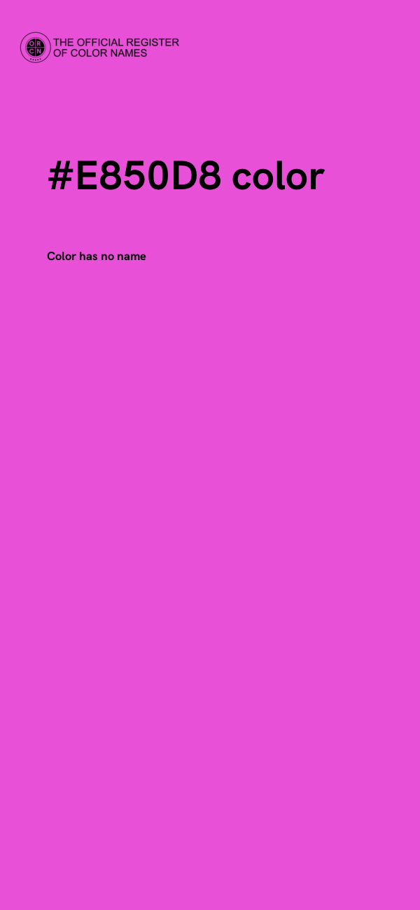 #E850D8 color image