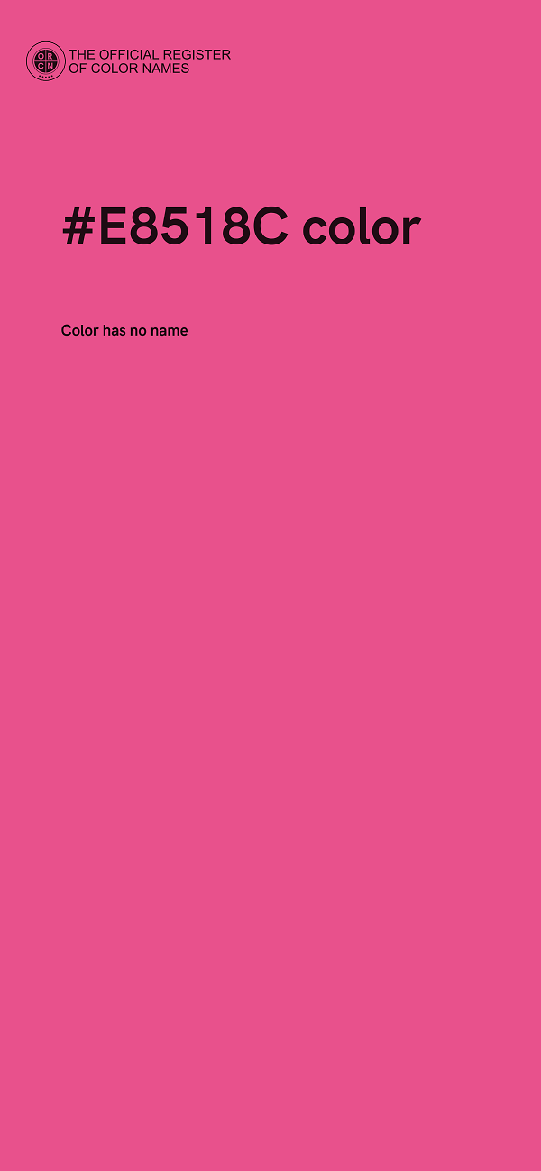 #E8518C color image