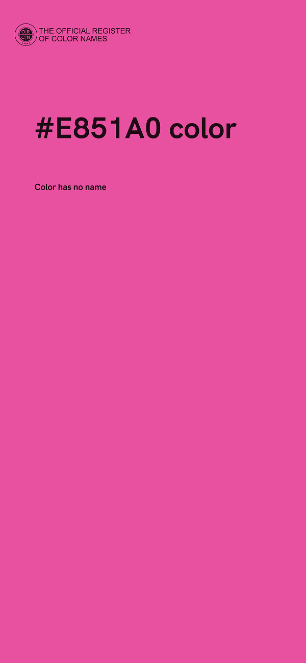#E851A0 color image